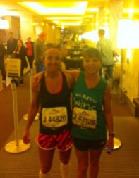 Morning of Chicago Marathon with my soul sister Danielle. Aside from raising two boys, this was the biggest accomplishment of my life.